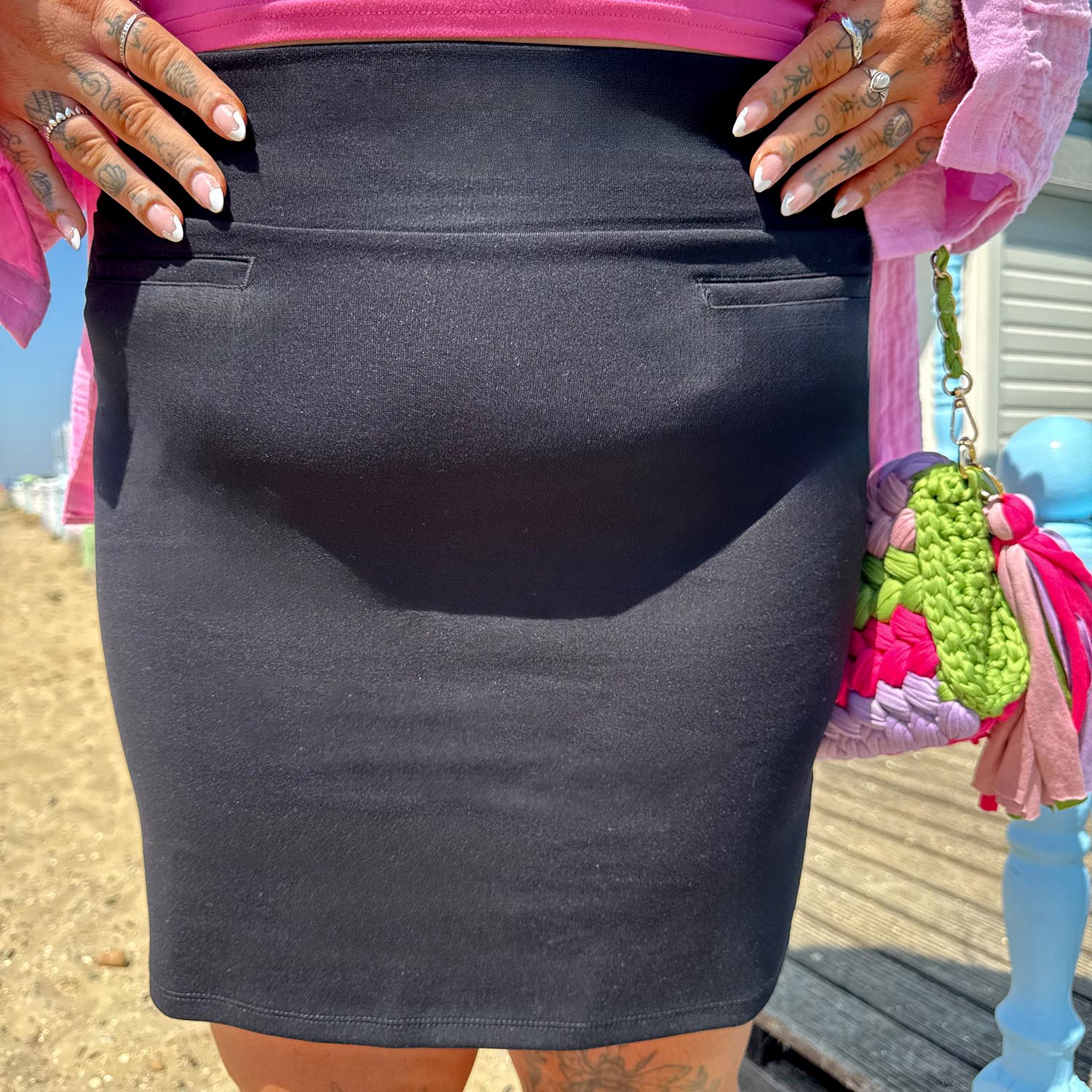 Mini Pencil Skirt - Black (V2)